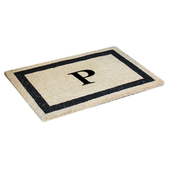 First Impression Classic Border Monogrammed Outdoor Door Mat