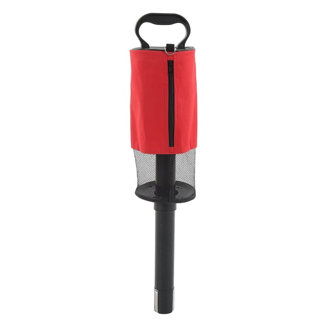Herramienta de recogida de golf, recuperador de pelotas de golf, recogedor de pelotas de golf de plástico con bolsa de recuperación, recuperador de golf de plástico construido para durar