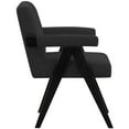 thumbnail image 6 of Meridian Furniture Woodloch Black Boucle Fabric Accent Chair, 6 of 8