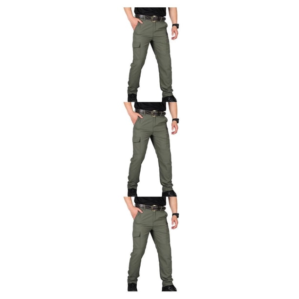 Qarigey Pantalones cargo multibolsillos para hombre Pantalones de entrenamiento inferiores de secado rápido Monos transpirables de gran Type1 NO1
