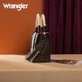 thumbnail image 7 of Wrangler Tote Bag Cow Print Western Satchel Bags for Women with Braided Rope Handle, Coffee, 7 of 7