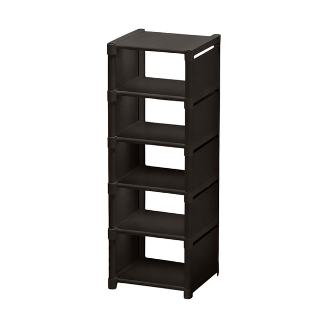 YiJuHui 1pcs Multi-Tier Shoe Rack Organizer - Stackable Space Saving Storage Shelf for Entryway, Closet & Dorm - Heavy Duty Plastic Shoe Cabinet with Adjustable Layers Style 2