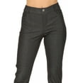 thumbnail image 5 of Moa Collection Women's Casual Comfy Slim Pocket Jeggings Jeans Pants with Button, 5 of 6