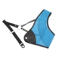 thumbnail image 2 of Protector de pecho de tiro con arco, equipo de protección de pecho de caza ajustable, azul, lado izquierdo para jóvenes y adultos L, 2 of 12
