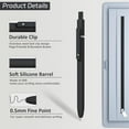 thumbnail image 4 of Denhf 6Pcs Gel Ink Pens, Aesthetic Pens, 0.5mm Quick Dry Black Ink Pen, Fine Point Smooth Writing Pens, Nice Pens for Journaling, Cute Pens for Nurses Teacher, Office Supplies, 4 of 8