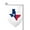 Fillet, variant on Texas Flag Map Garden Flag Vertical Double Sided Yard Outdoor Decoration 12.5 x 18 Inch Fillet
