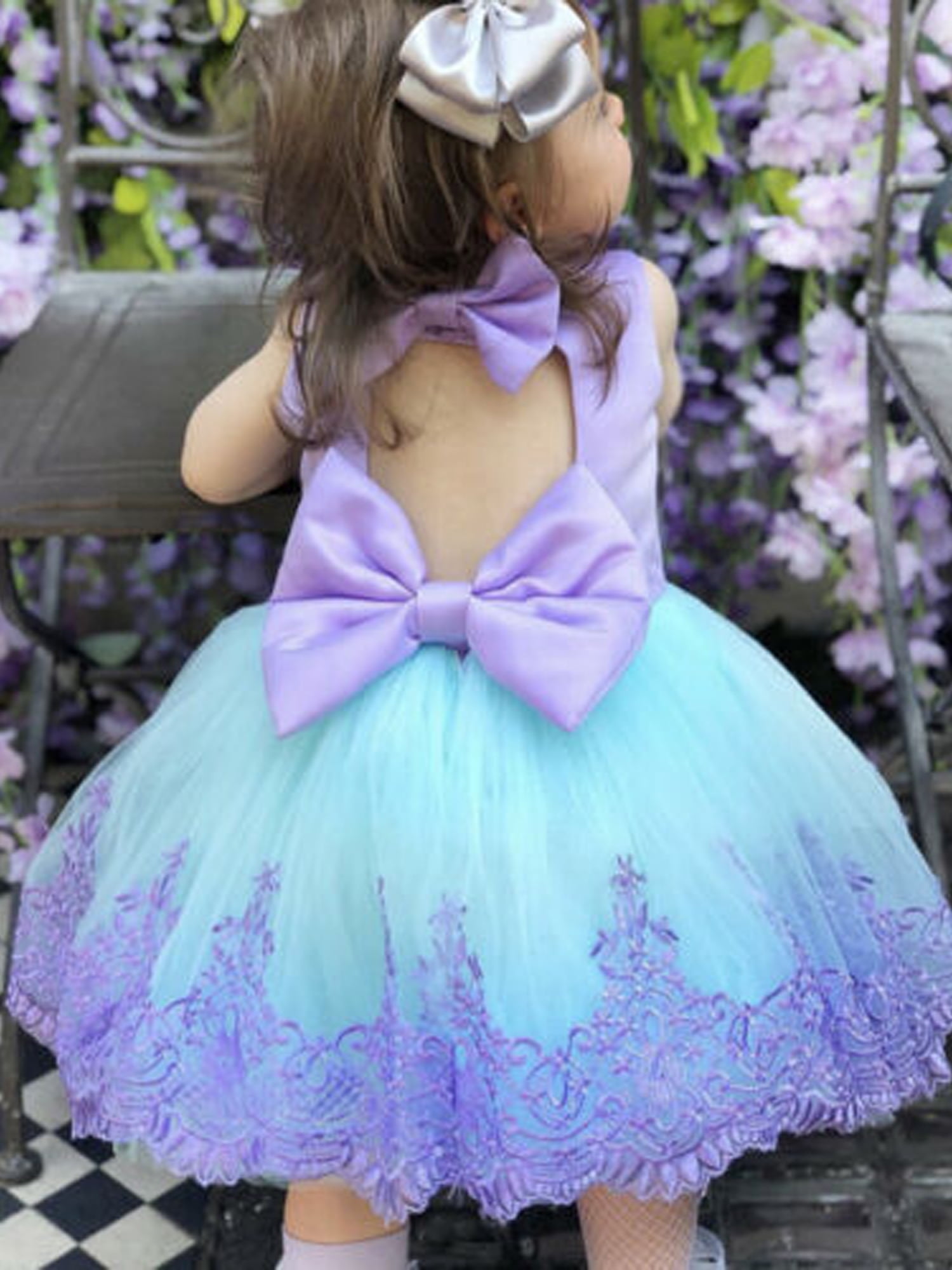 1pc Child Kid Girl Wedding Flower Dress Lace Princess Party Formal Dress Clothes 