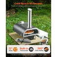 thumbnail image 2 of VEVOR Outdoor Pizza Oven, 12 in Wood Fired Pizza Ovens, Pellet Pizza-Stove with Thermometer & Electric Rotation, Portable Pizza-Maker for Outside Backyard Patio Camping, Pizza-Stone, Carry Bag, 2 of 9