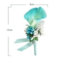 thumbnail image 6 of SmartBy Common Callalily Brooch Realistic Faux Leather Fake Flower Groom Bride Groomsmen Fake Flower Corsage Lapel Pin Wedding Party, 6 of 7