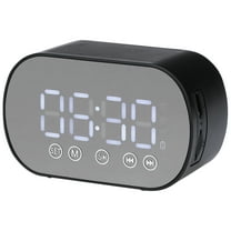 Unique Bargains Digital Alarm Clock with FM Radio for Heavy Sleepers 3.3"x1.6"x2" Black