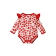 thumbnail image 4 of Blotona Unisex Baby Cotton Romper Set Long Sleeve Animal/Flower Prints Jumpsuit 2Pcs Outfit, 4 of 9