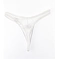 thumbnail image 3 of Mesh String Thong Men's Sexy Thin Underwear Sissy Lingerie Low Waisted Panties Exotic Transparent Briefs Mesh Breathable Thong for Men White M, 3 of 3