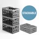 thumbnail image 5 of Cesta de la compra CleverMade, obsidiana plegable, 24 L, 3 unidades, 5 of 8