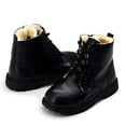 thumbnail image 5 of Toddler Boys Girls Boots Waterproof Leather Lace Up Ankle Anti-Slip Rubber Sole Baby Hiking Boots(Toddler/Little Kid), 5 of 7