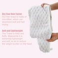 thumbnail image 4 of Hair Drying Towel Dry Cap Cloud Grid Shape Lightweight for After Bath Drying Hair Coral Fleece Gray, 4 of 7