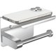 thumbnail image 1 of Wall-mounted toilet paper holder, toilet paper roll holder, toilet paper holder, paper hook, toilet paper holder (silver), 1 of 5