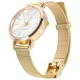 thumbnail image 5 of Reloj de moda para mujer, marca de lujo, cinturón de malla, relojes de pulsera de cuarzo creativos, reloj de pulsera para mujer, Montre Femme (dorado), 5 of 5