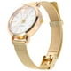 thumbnail image 5 of EeaseMX Reloj de moda para mujer, marca de lujo, cinturón de malla, relojes de pulsera de cuarzo creativos, reloj de pulsera para mujer, Montre Femme (dorado), 5 of 8
