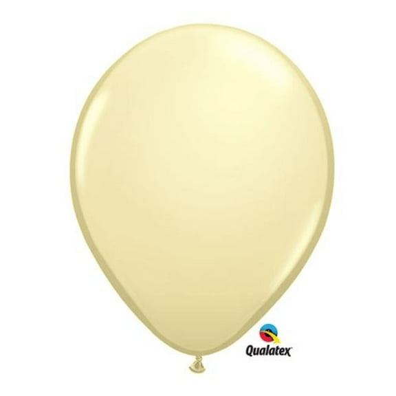 Burton & Burton 11" Ivory Silk Qualatex Balloons, Pack/100