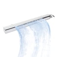 thumbnail image 1 of Fontaine Cascade Murale d'Extérieur en Acier Inoxydable avec Bande DEL, Télécommande – Évacuateur Antirouille, Élément d'Eau Moderne pour Patio et Jardin, 48 Pouces, 1 of 8