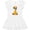 AA-White, variant on Inktastic Cute Giraffe, Giraffe with Sunglasses, Cute Animal Girls Toddler Dress