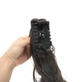 thumbnail image 5 of Unique Bargains 1 Pc Inward-curling Wig Hair Clips for Hair Extension 23.62" Length Dark Brown, 5 of 6