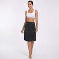 thumbnail image 2 of Women's Half Slip Underskirt, Mid Length Elastic Waist Under Dress Liner, Soft Smooth Seamless Breathable Ladies Slip Skirt for Daily Wear, Formal Dresses, Layering, 2 of 8