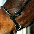 thumbnail image 5 of HORZE Genuine Leather Cross-Under Bitless Bridle | Includes Web Reins with Hand Stops, 5 of 7