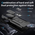 thumbnail image 6 of Allytech Rugged Case for MOTO G pure, [Slide Camera Cover] [360° Rotating Kickstand] [Military Protection] [Magnetic Car Mount] Non-Slip Anti-Scratch Shockproof Heavy Duty Case - Black, 6 of 8