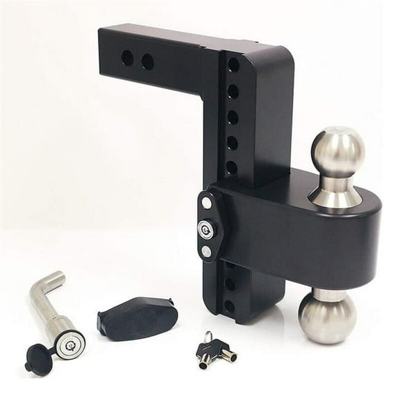 Weigh Safe 180 Hitch 8in Drop Hitch & 3in Shank (10K/21K GTWR) w/WS05 - Black Cerakote