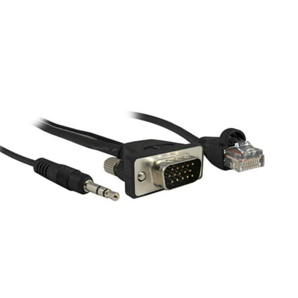 MVGA15P-P-3HR-AL Pro AV-IT Série Micro VGA Mâle à Mâle avec Câble Audio et LAN 3 ft.