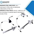 thumbnail image 5 of ECCPP Power Window Regulators Front with Motor Assembly Replacement Parts for 1997-2001 For Jeep For Cherokee 4 Door, 5 of 5