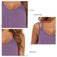 thumbnail image 3 of Double Strap Camisole Sleeveless Flowy V Neckline Double Strap Tank for Summer Lady Girl, 3 of 6