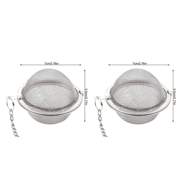 Bola de té de malla de Acero inoxidable Naiovety con filtro de infusión y cadena