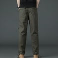 thumbnail image 6 of Zshosam Men's Casual Pants Lightweight Stretch Slim Fit Pants with Pockets(AG,L), 6 of 6