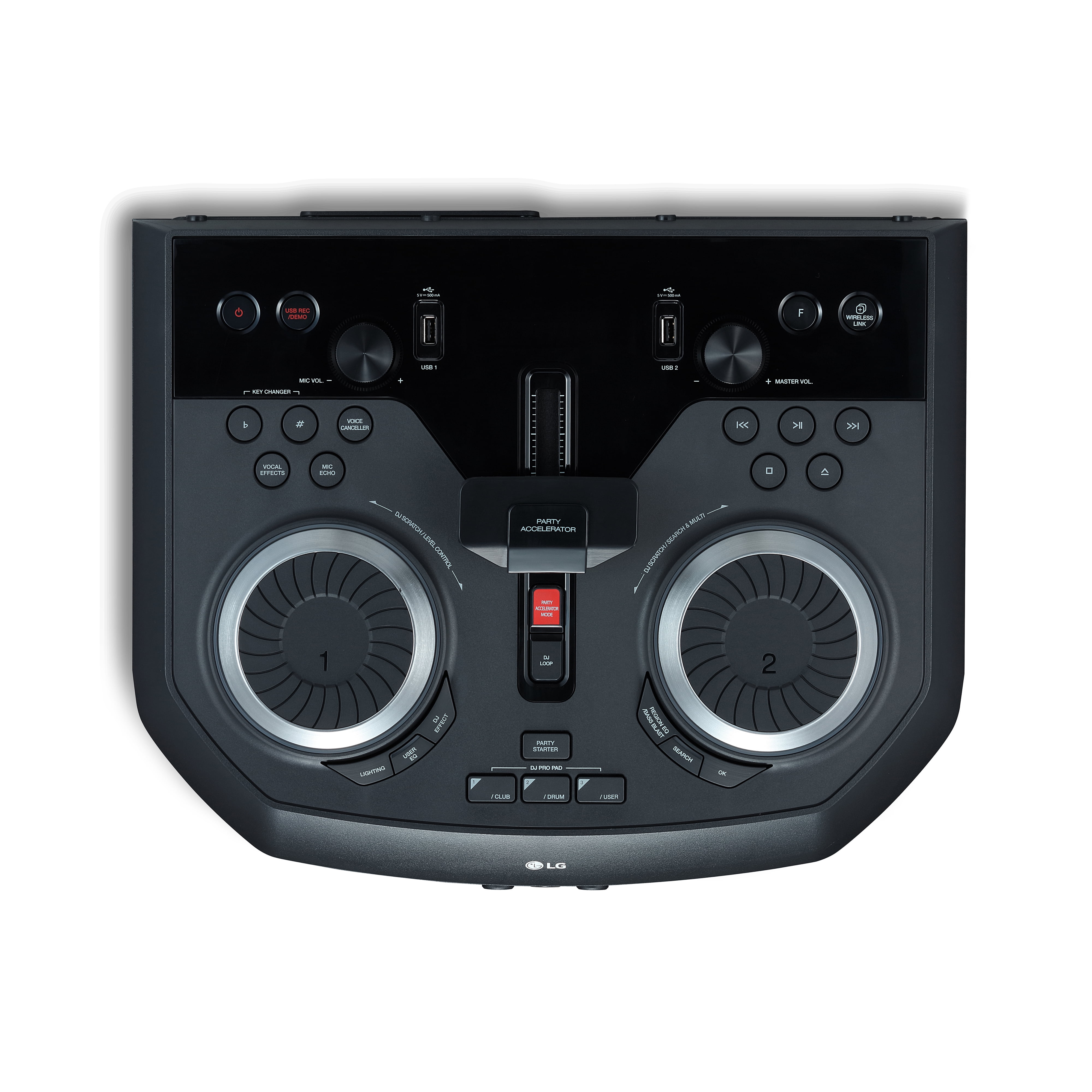 lg 1800w loudr party speaker system