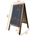 thumbnail image 2 of Tektrum Large Sturdy Vintage Rustic Wood Magnetic Double-Side Sign Board, 2 of 6