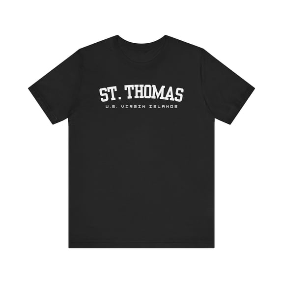 St. Thomas Virgin Islands T-Shirt: USVI Collegiate Souvenir Tee Gift for Men and Women