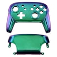 thumbnail image 2 of eXtremeRate Chameleon Glossy Faceplate and Backplate for Nintendo Switch Pro Controller, Green Purple DIY Replacement Shell Housing Case for Nintendo Switch Pro - Controller NOT Included, 2 of 9