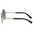 thumbnail image 3 of Coach L1130 HC 7112 Metal Womens Butterfly Sunglasses Silver 56mm Adult, 3 of 3