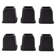 thumbnail image 3 of Furniture Risers, Black Quadrate Trapezoidal Bed Risers  For Home, 3 of 8