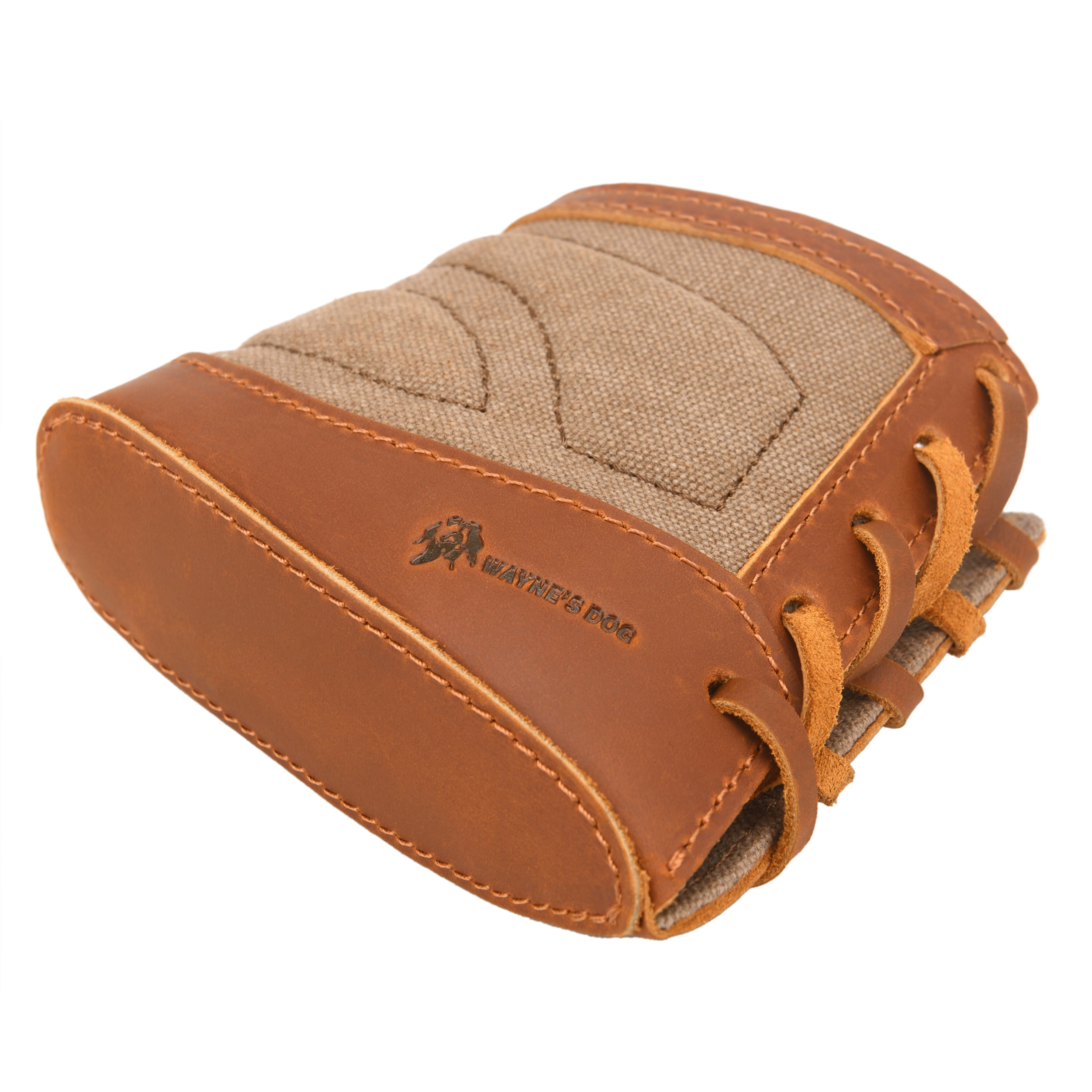 WAYNE'S DOG Slip on Recoil Pads for Rifles Shotguns, Adjustable Leather & Canvas Gun Buttstock Extension Pad