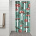thumbnail image 3 of Gothic Mushroom Bath Curtain 36x72 Inch Whimsical Woodland Design Waterproof Fade-Resistant with Hooks, 3 of 5