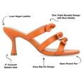 thumbnail image 3 of Journee Collection Womens Kristina Vegan Leather Slip On Open Toe Pumps, 3 of 7