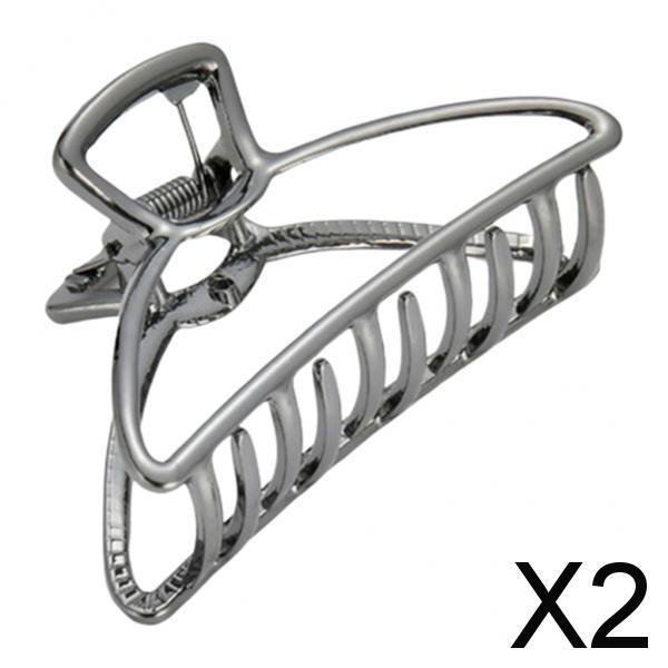 Paquete de 2-4 pinzas para el pelo para mujer, abrazadera de mandíbula de Metal, herramientas para Updo de pelo grueso, triángulo 2 piezas