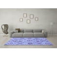 thumbnail image 3 of Ahgly Company Indoor Rectangle Abstract Blue Modern Area Rugs, 8' x 10', 3 of 4