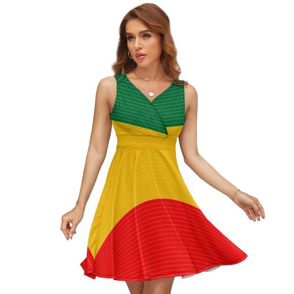 Ethiopian Flag Sundress Sleeveless Dress Summer Women Clothes Dress for Women Dresses