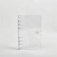 thumbnail image 3 of A6 Plastic PVC Notebook, Silver Round Ring Binder With Inner Pockets, Budget Journal Folder Organizer For Inserts Paper And Stickers (K), 3 of 9