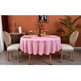 thumbnail image 5 of MEANMOY Pink 210 GSM Water & Stain Resistant Round Tablecloth for Circle Table - Solid 90 Inch Table Cloth Cover in Wrinkle Free Durable Washable Polyester Fabric for Wedding, Party, Banquet, 5 of 8