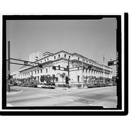 Historic Print, U.S. Post Office & Courthouse, 300 Northeast First Avenue, Miami, Dade County, FL - 4, 16" x 20"